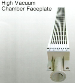 high vacuum chamber faceplate